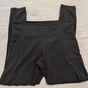 Athleta Salutation Stash Pocket 7/8 Leggings, 27” inseam, black